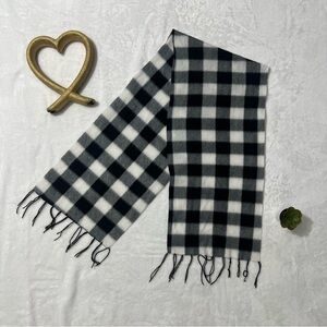 Black and White Checkered Scarf